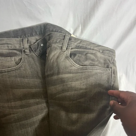 NWT MNML Convertible Skinny Denim Gray Jeans X491 Mens Sized 40x 33 - Picture 6 of 7